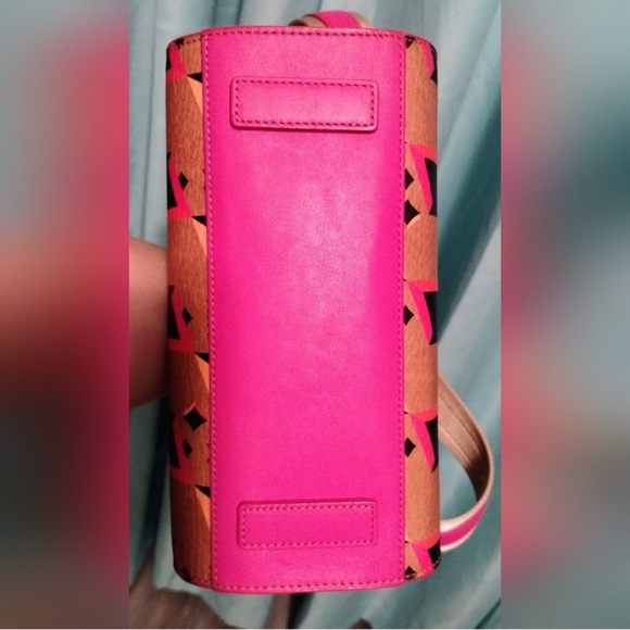 MCM Pink and Brown Crossbody Bag with COA & Dust Bag EUC - Picture 5 of 7